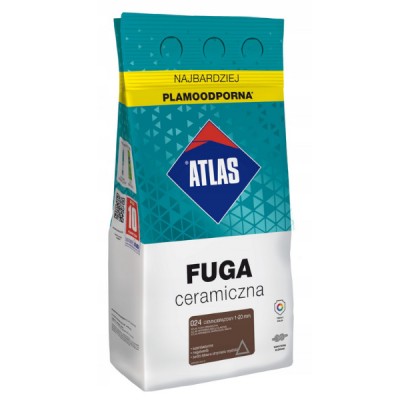 Fuga ceramiczna Ciemnobrązowa 024 ATLAS 2kg