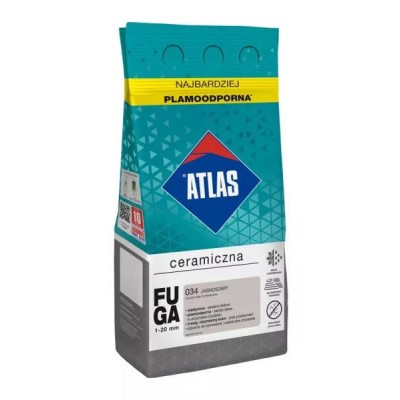 Fuga ceramiczna Jasnoszara 034 ATLAS 2kg