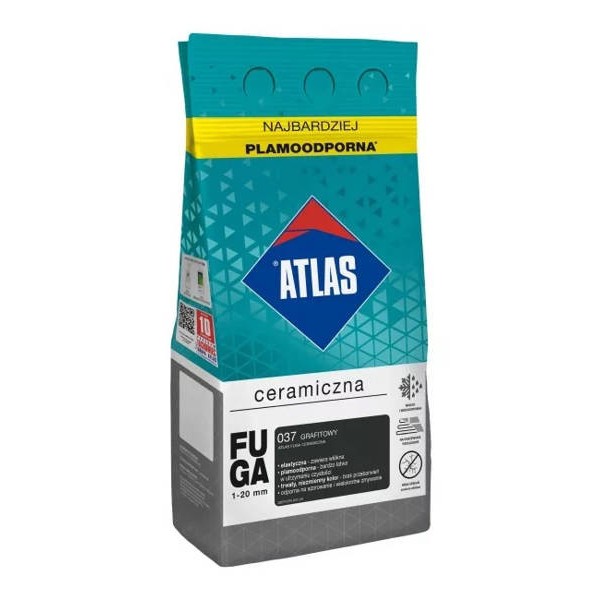 Fuga ceramiczna Grafitowa 037 ATLAS 2kg