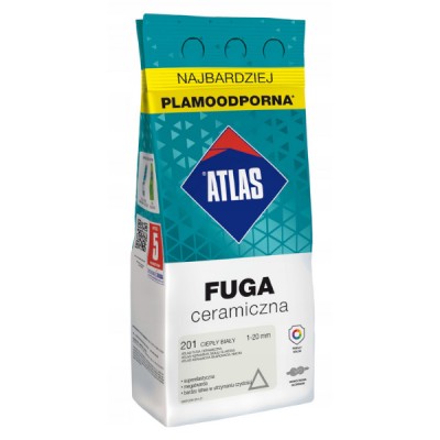 Fuga ceramiczna Ciepła biała 201 ATLAS 2kg