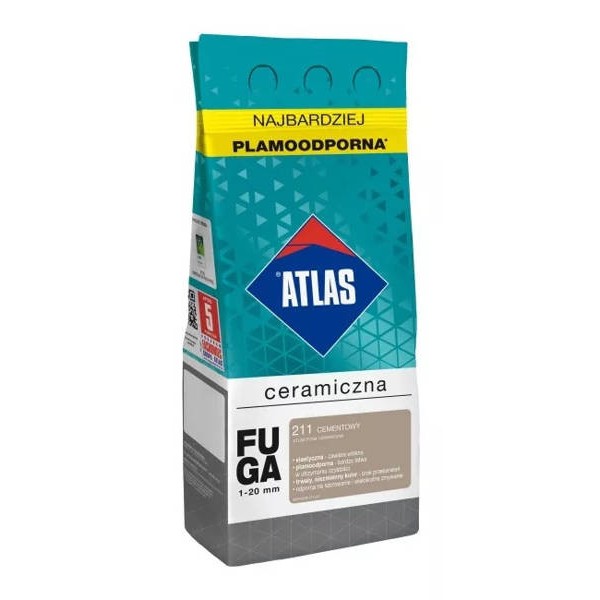 Fuga ceramiczna Cementowa 211 ATLAS 2kg