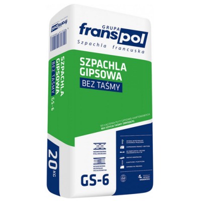 Szpachla gipsowa bez taśmy GS-6 FRANSPOL 20kg