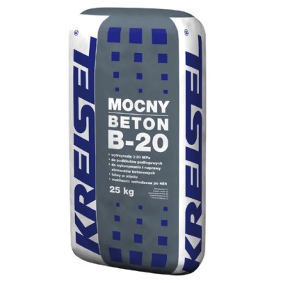 Zaprawa cementowa MOCNY BETON B-20 KREISEL 25kg