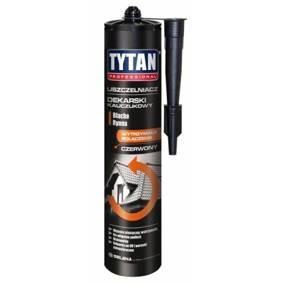 Uszczelniacz dekarski kauczukowy TYTAN Professional 280 ml czarny