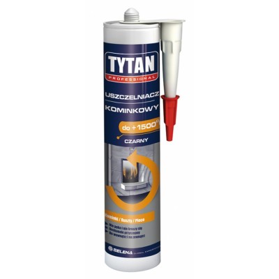 Uszczelniacz kominkowy TYTAN Professional 280 ml czarny