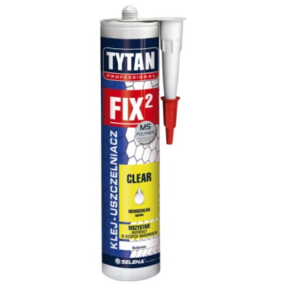 Klej - uszczelniacz TYTAN Professional FIX2 CLEAR 290 ml bezbarwny