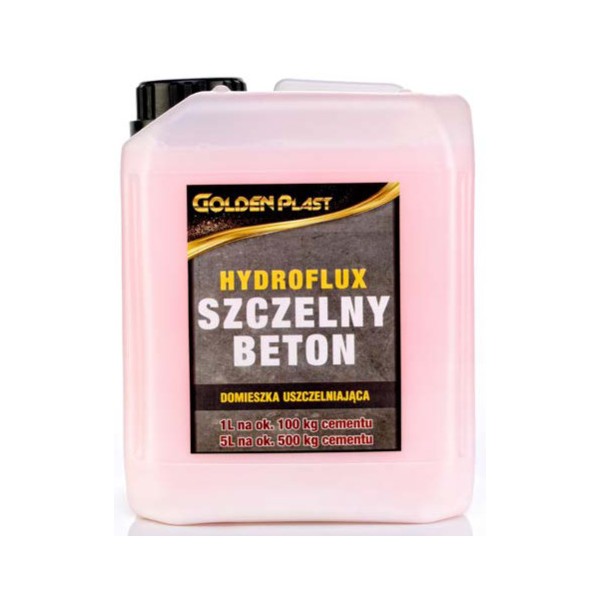 Plastyfikator do betonu wodouszczelniacz HYDROFLUX GOLDEN PLAST 5L