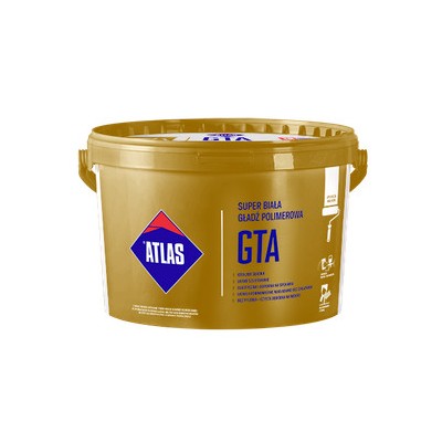 Gotowa super biała gładź polimerowa GTA ATLAS 18kg