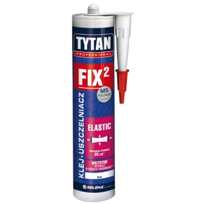 Klej - uszczelniacz TYTAN Professional FIX2 ELASTIC 290 ml biały