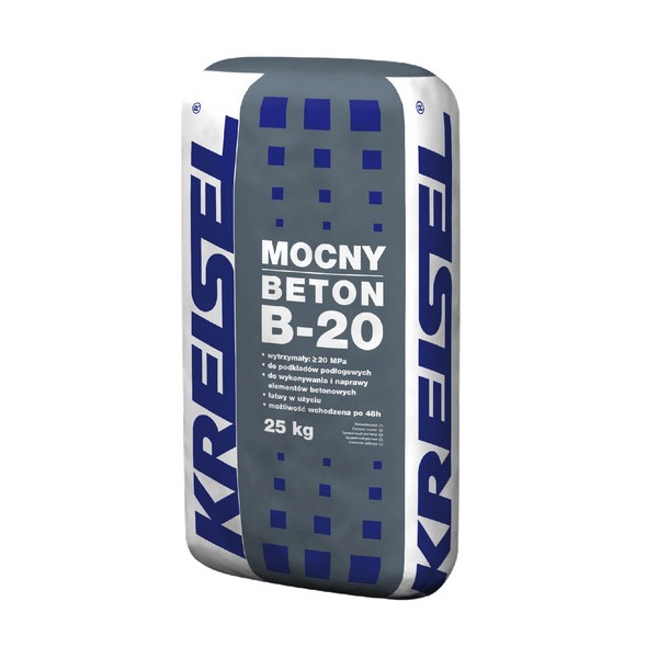 Zaprawa cementowa MOCNY BETON B-20 KREISEL 25kg