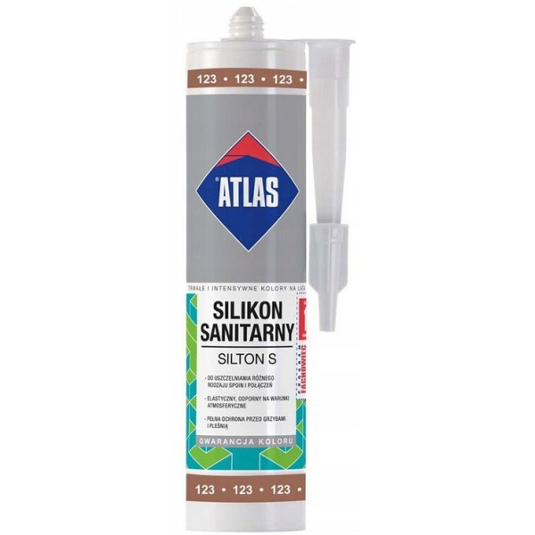 Silikon sanitarny elastyczny ATLAS 280 ml