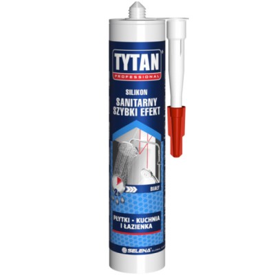 Tani silikon sanitarny TYTAN Professional 280 ml biały
