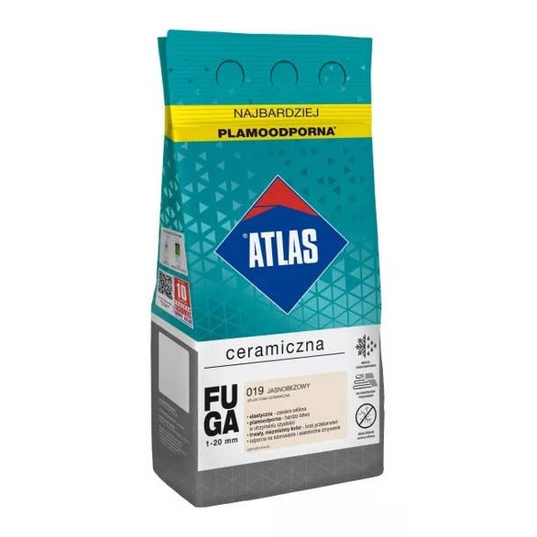 Fuga ceramiczna ATLAS jasnobeżowa 019 2kg