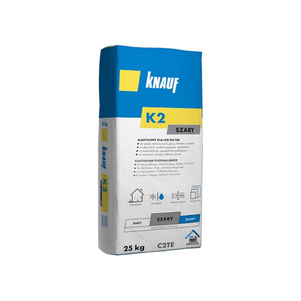 Klej elastyczny do płytek KNAUF K2 C2TE 25kg