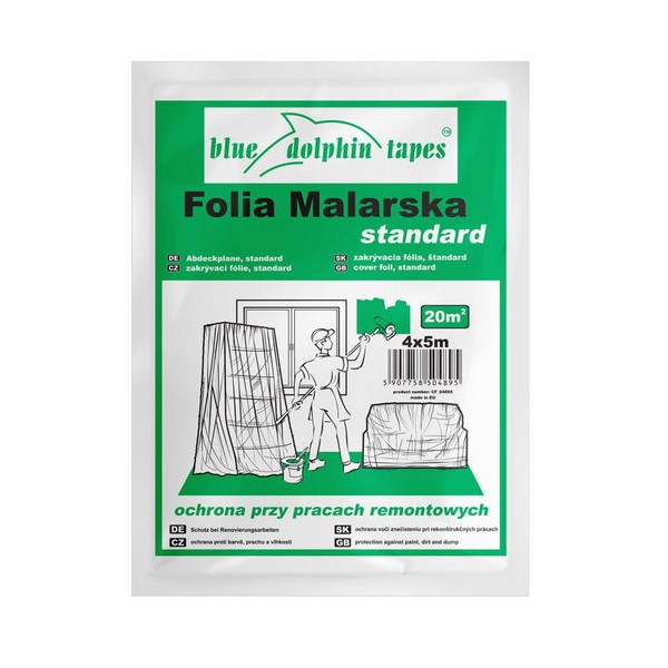 Folia malarska Standard BLUE DOLPHIN CF-4 Blue 4x5m