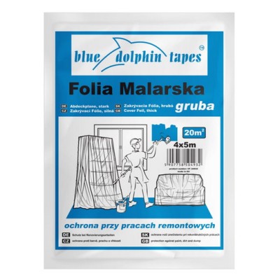 Folia malarska gruba CF-380 Blue Dolphin 4 x 5 m