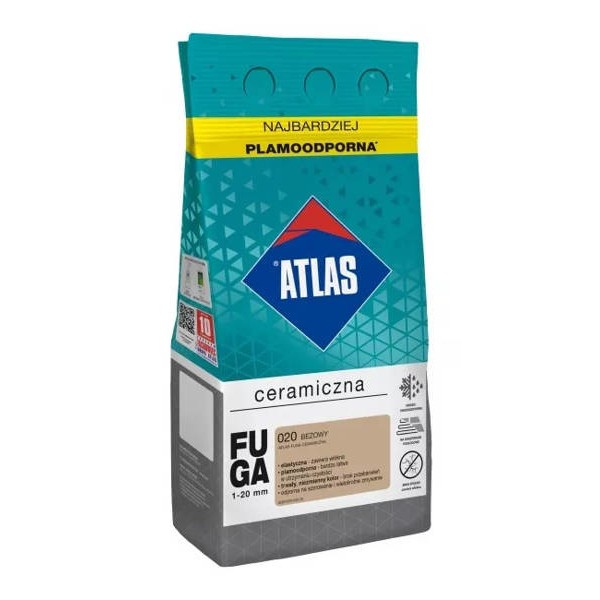 Fuga ceramiczna ATLAS beżowa 020 2kg