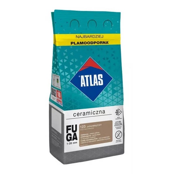 Fuga ceramiczna ATLAS jasnobrązowa 123 2kg