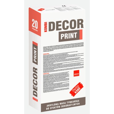 Mineralna zaprawa tynkarska KOMBI DECOR PRINT