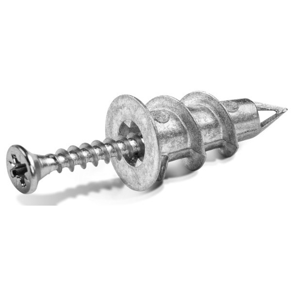 Metalowy łącznik samowiercący do płyt G-K 14x32mm z wkrętem RAWLPLUG 100szt