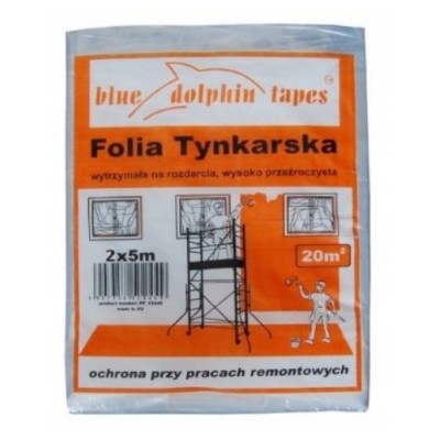 Folia tynkarska bezbarwna Blue Dolphin 2x5m