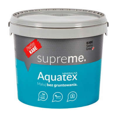 Farba dyspersyjno - krzemianowa do ścian i sufitów AQUATEX KABE