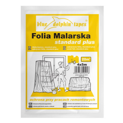 Folia malarska Standard Plus CF-250 Blue Dolphin 4 x 5 m