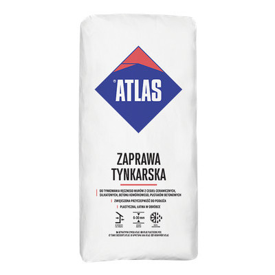 Tania zaprawa tradycyjna tynkarska ATLAS 25kg  z szybką dostawą!
