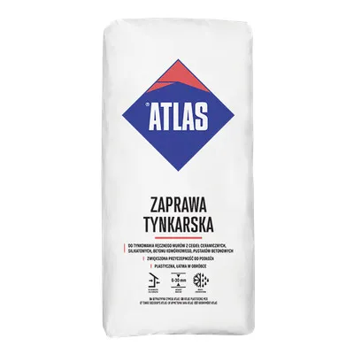 Tania zaprawa tradycyjna tynkarska ATLAS 25kg z szybką dostawą!