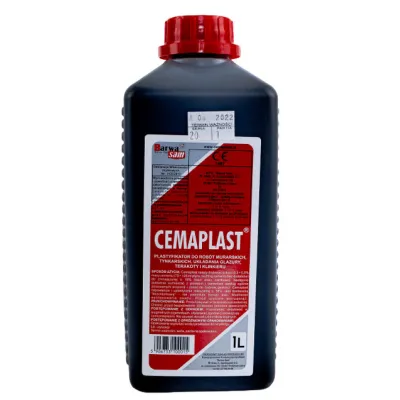 Tani plastyfikator do zapraw i tynków CEMAPLAST 1L