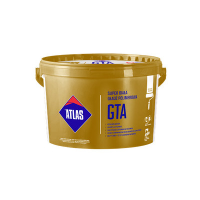 Gotowa super biała gładź polimerowa GTA ATLAS 18kg najtaniej