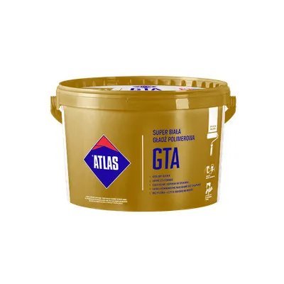 Gotowa super biała gładź polimerowa GTA ATLAS 18kg najtaniej