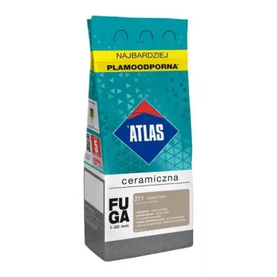 FUGA ATLAS CERAMICZNA 1-20mm CEMENTOWY 211 2kg