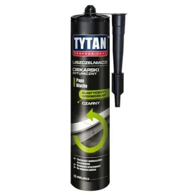 SILIKON uszczelniacz dek bitumiczny czarny TYTAN 280ml